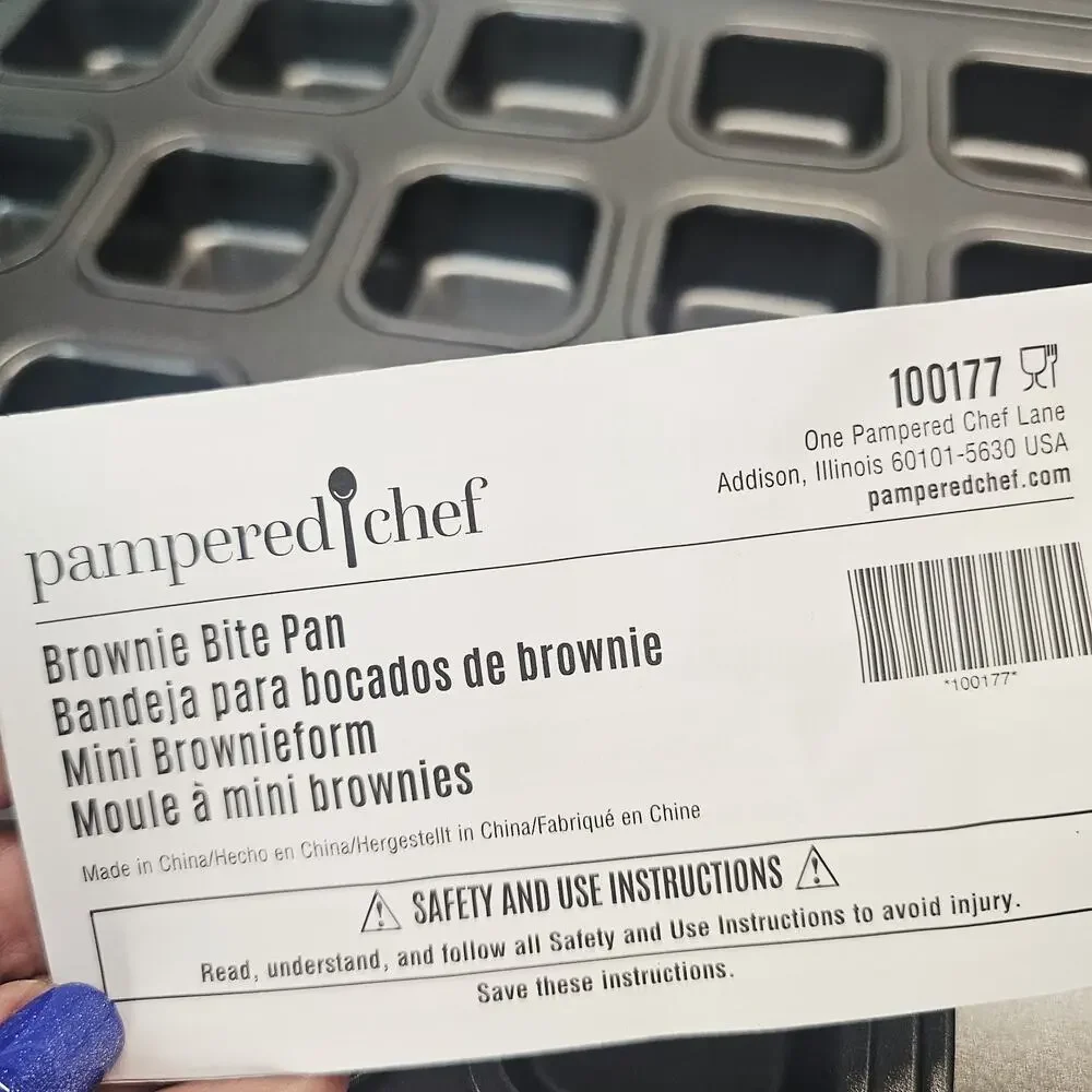 Pampered Chef Brownie Bite Nonstick Baking Pan 24 Mini Brownies 100177 NEW